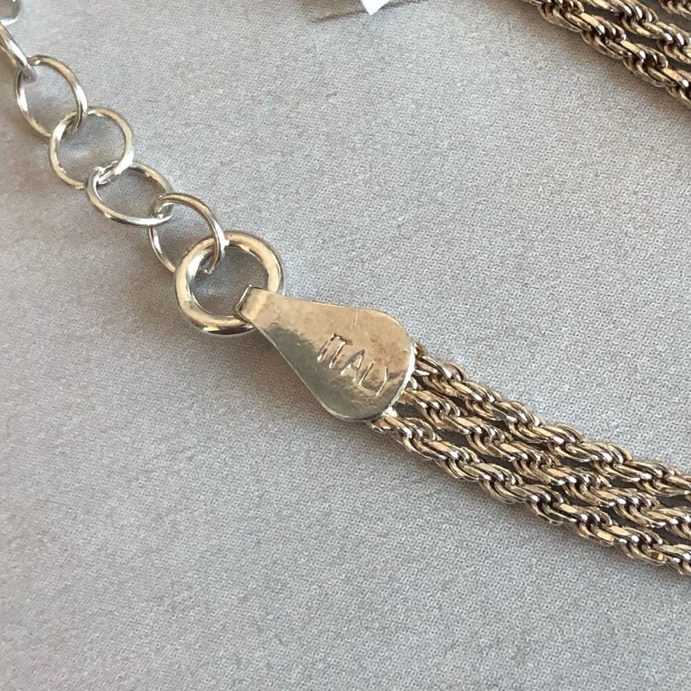 Made In Italy Sterling Silver Layered Necklace - Picture 4 of 6